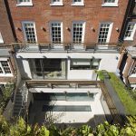 Aerial photo of courtyard by G Smith