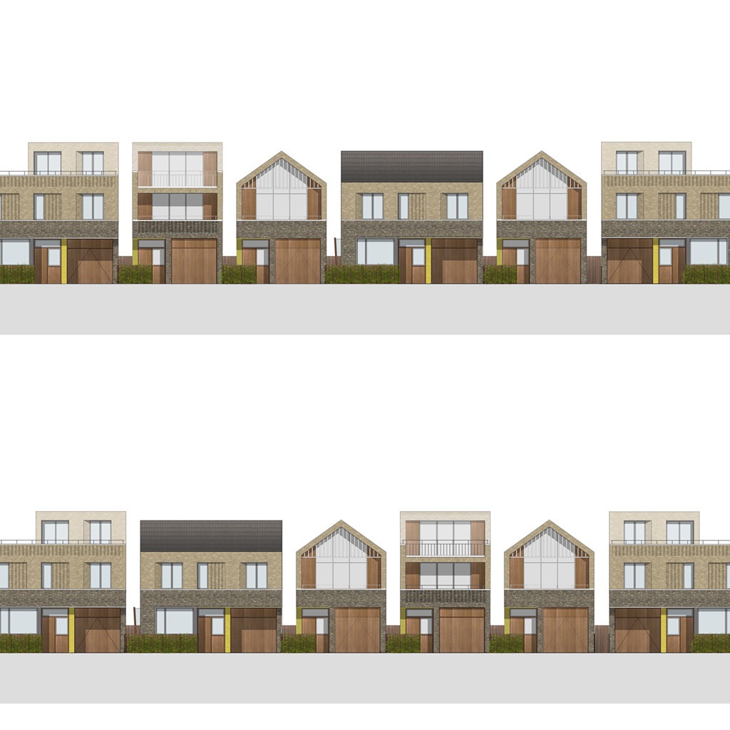 Street elevation drawings by MB